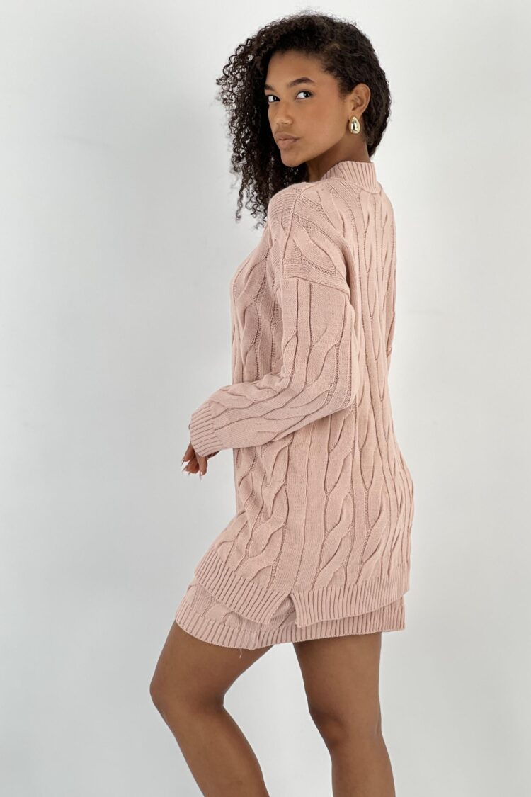 Pink Elegant Casual Set