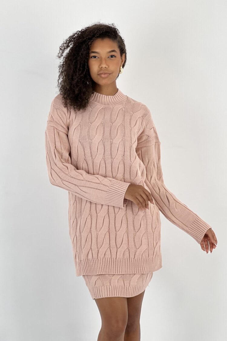 Pink Elegant Casual Set