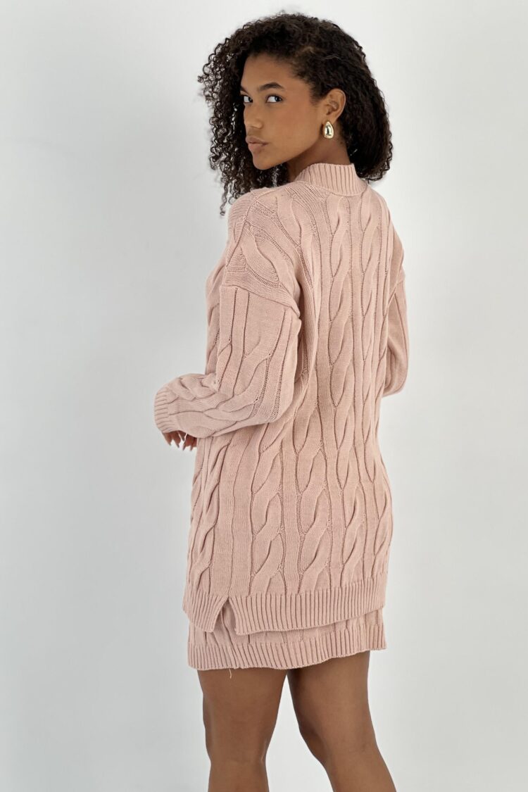 Pink Elegant Casual Set
