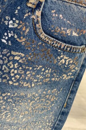 Blue A-Line Mini Skirt With Animal Print - Brand: MISS POEM - Women & Kids, Baby Clothes Wholesale - Globality Store