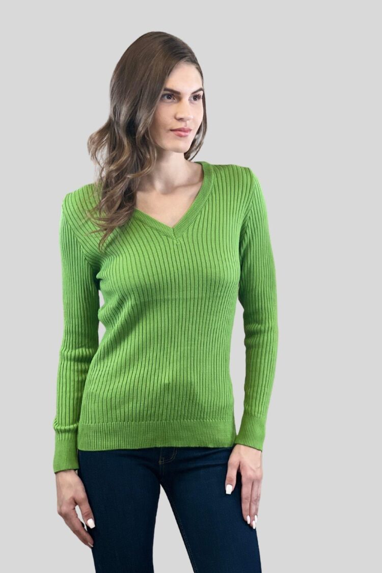 Slim Fit V-Neck Casual Sweater
