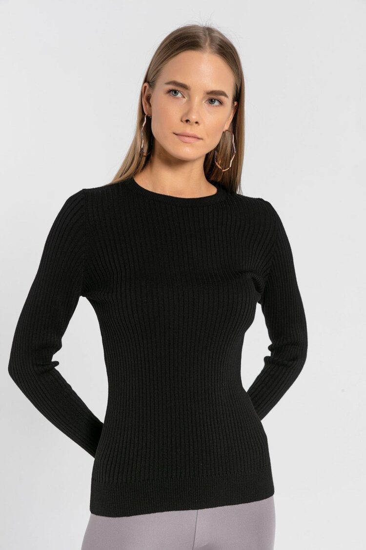Sweater Slim Fit Long Sleeve Round Neck
