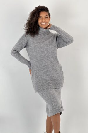 Grey Elegant Casual Set - Brand: MISS POEM - Women & Kids, Baby Clothes Wholesale - Globality Store