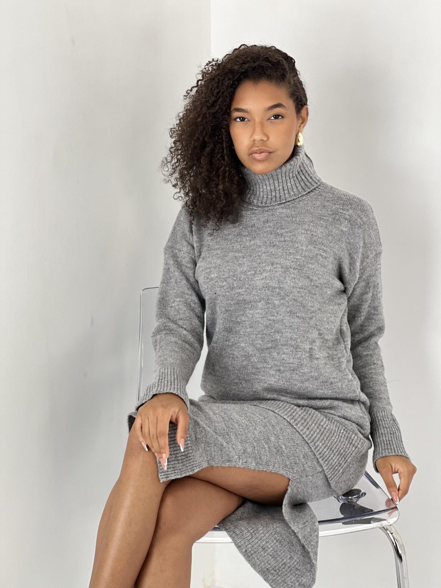 Grey Elegant Casual Set - Brand: MISS POEM - Women & Kids, Baby Clothes Wholesale - Globality Store