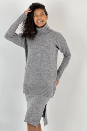 Grey Elegant Casual Set - Brand: MISS POEM - Women & Kids, Baby Clothes Wholesale - Globality Store