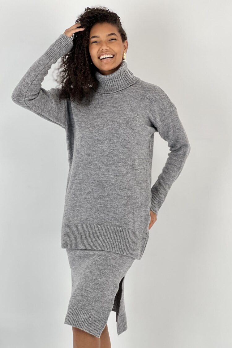 Grey Elegant Casual Set