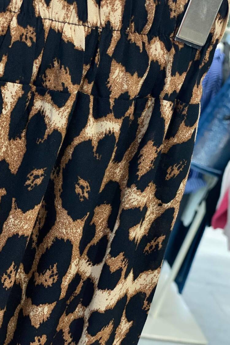 Leopard Print Palazzo Pants