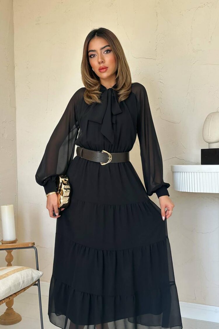 Modest Elegant Formal A-Line Maxi Dress