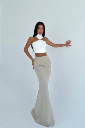 Mermaid Maxi Skirt With High Waist - Brand: EYYO ATELIER - Women & Kids, Baby Clothes Wholesale - Globality Store