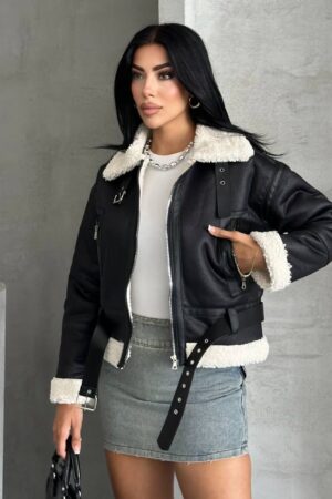 Biker Jacket With Zipper Pockets - Brand: My Jest Fashion - Women & Kids, Baby Clothes Wholesale - Globality Store