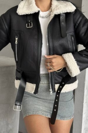 Biker Jacket With Zipper Pockets - Brand: My Jest Fashion - Women & Kids, Baby Clothes Wholesale - Globality Store