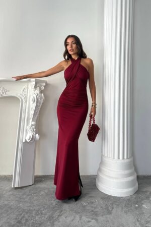 Sheath Dress With Halter Neck - Brand: My Jest Fashion - Women & Kids, Baby Clothes Wholesale - Globality Store