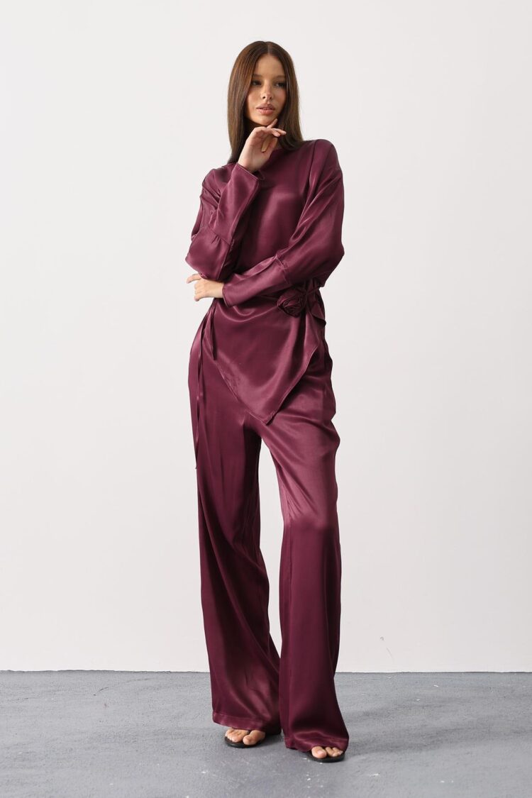 Elegant Claret Red Set - Brand: Reyon - Women & Kids, Baby Clothes Wholesale - Globality Store
