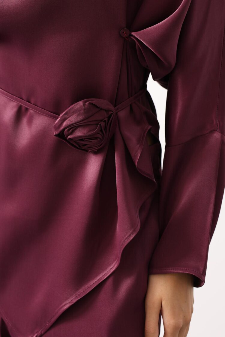 Elegant Claret Red Set
