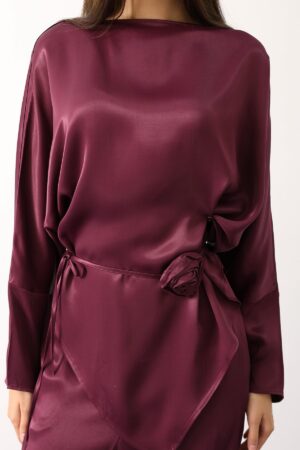 Elegant Claret Red Set - Brand: Reyon - Women & Kids, Baby Clothes Wholesale - Globality Store