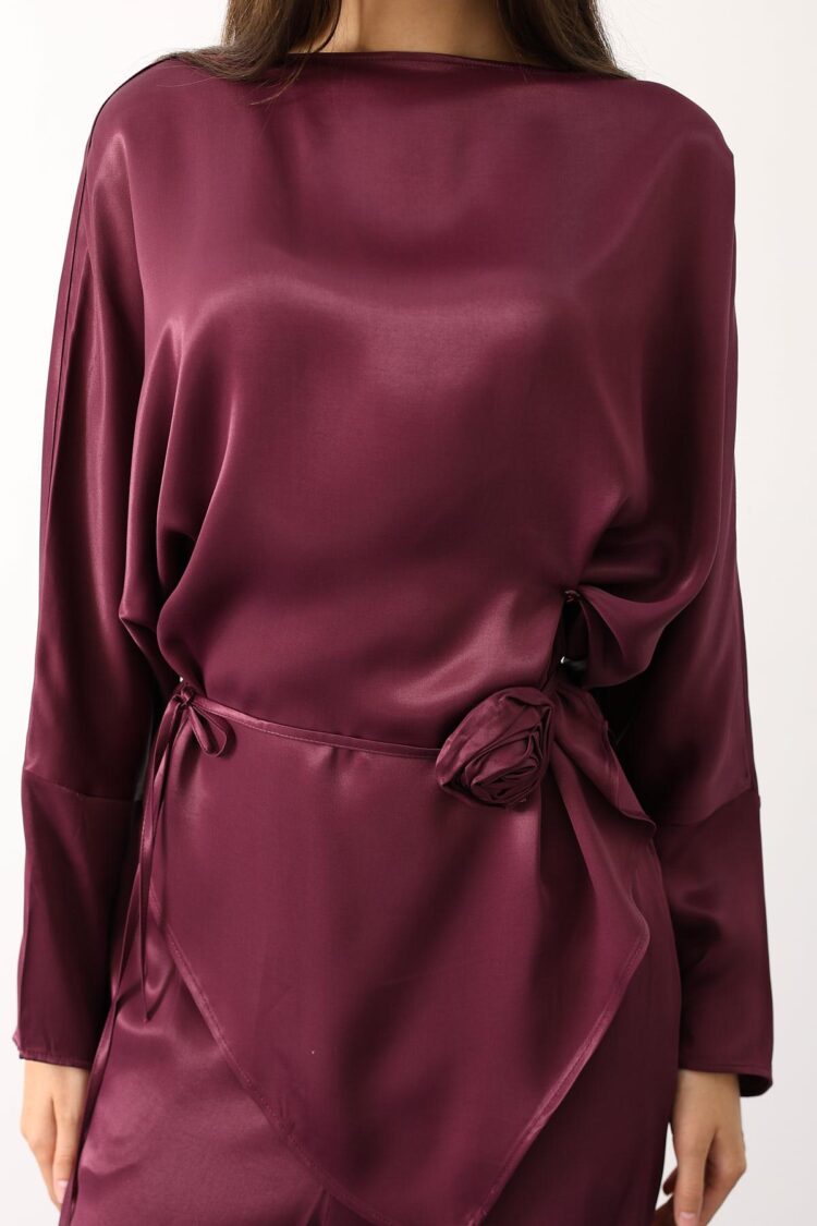 Elegant Claret Red Set