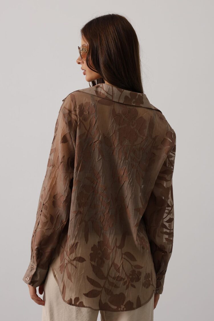 Floral Buttoned Shirt With Long Sleeves