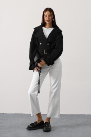 Trenchcoat Single-Breasted With Notched Collar - Brand: Reyon - Women & Kids, Baby Clothes Wholesale - Globality Store