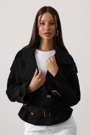 Trenchcoat Single-Breasted With Notched Collar - Brand: Reyon - Women & Kids, Baby Clothes Wholesale - Globality Store