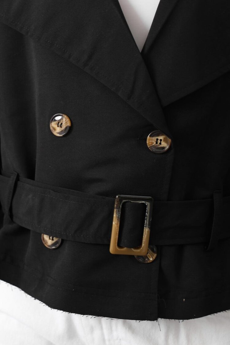 Trenchcoat Single-Breasted With Notched Collar