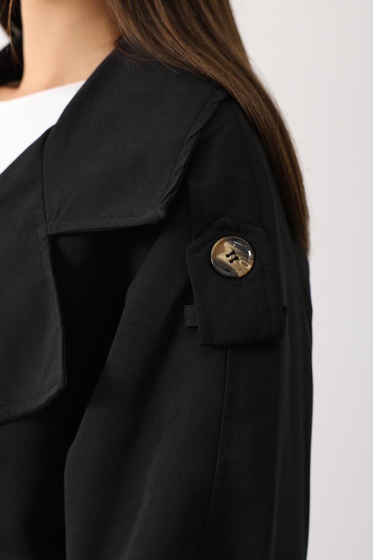 Trenchcoat Single-Breasted With Notched Collar