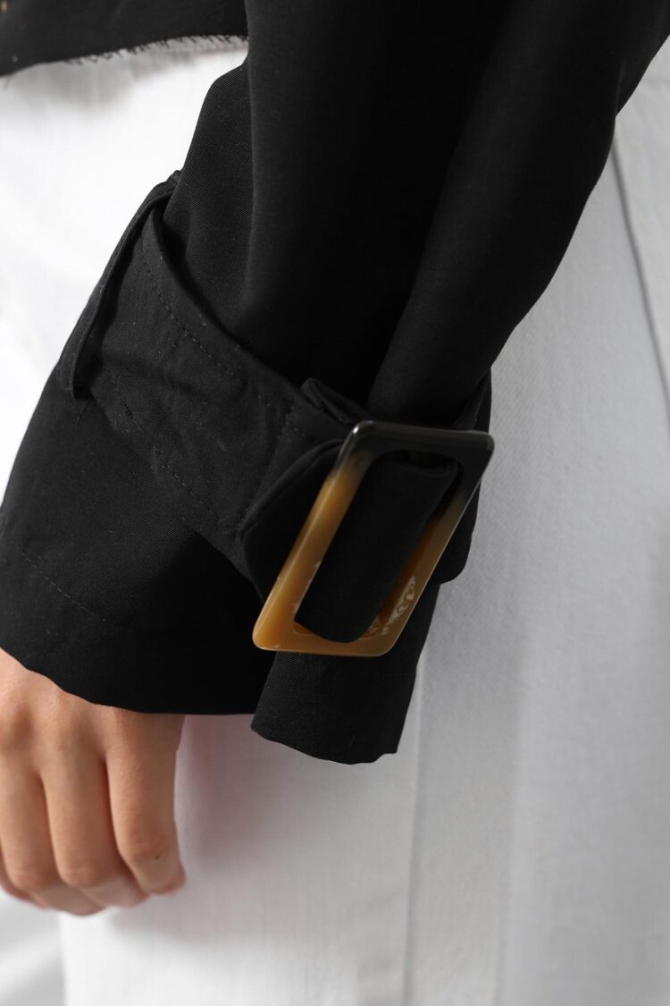 Trenchcoat Single-Breasted With Notched Collar