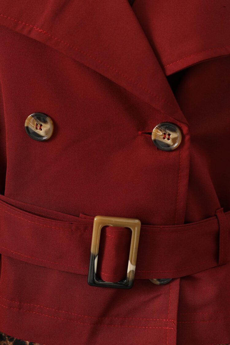 Trenchcoat Double-Breasted Elegant Coat