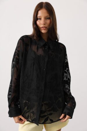 Elegant Buttoned Shirt With Notched Neck - Brand: Reyon - Women & Kids, Baby Clothes Wholesale - Globality Store