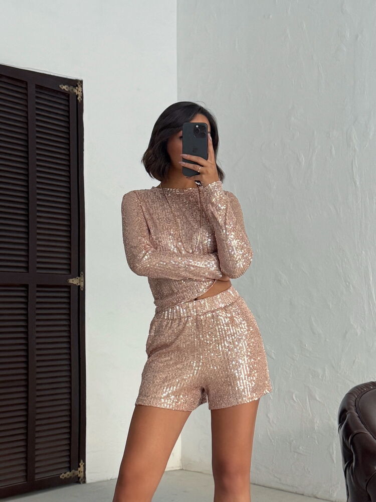 Gold Glam Elegant Formal Sexy Blouse