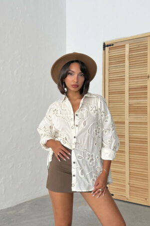 Beige Boho Casual Elegant Shirt - Brand: Topshow - Women & Kids, Baby Clothes Wholesale - Globality Store