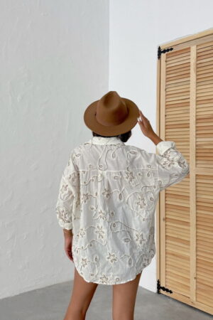 Beige Boho Casual Elegant Shirt - Brand: Topshow - Women & Kids, Baby Clothes Wholesale - Globality Store