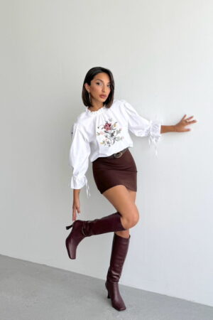 Floral Boho Blouse With Ruffle 3/4 Sleeves - Brand: Topshow - Women & Kids, Baby Clothes Wholesale - Globality Store