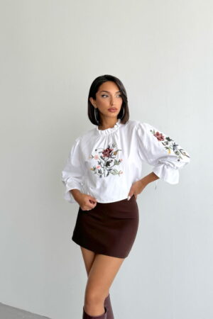 Floral Boho Blouse With Ruffle 3/4 Sleeves - Brand: Topshow - Women & Kids, Baby Clothes Wholesale - Globality Store