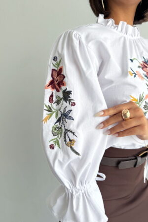 Floral Boho Blouse With Ruffle 3/4 Sleeves - Brand: Topshow - Women & Kids, Baby Clothes Wholesale - Globality Store