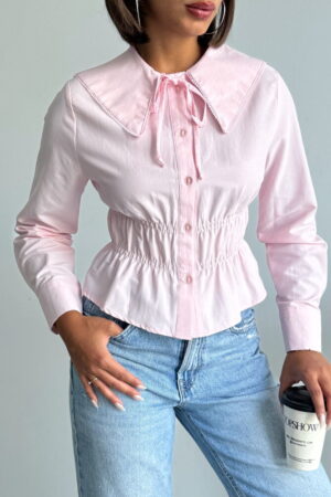 Blouse Elegant Fitted Round Neck Long Sleeve - Brand: Topshow - Women & Kids, Baby Clothes Wholesale - Globality Store