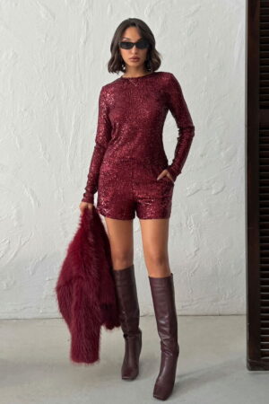 Sequined Glam Sexy Casual Bermuda Shorts - Brand: Topshow - Women & Kids, Baby Clothes Wholesale - Globality Store