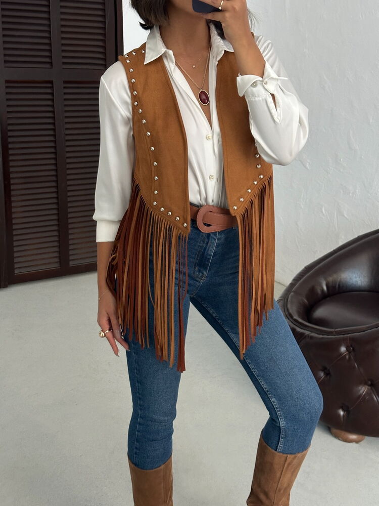 Western Casual Boho Vest