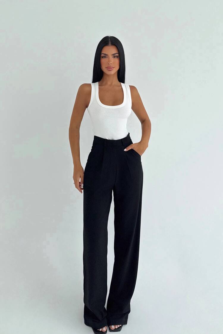 Elegant Formal Casual Palazzo Pants - Brand: EYYO ATELIER - Women & Kids, Baby Clothes Wholesale - Globality Store
