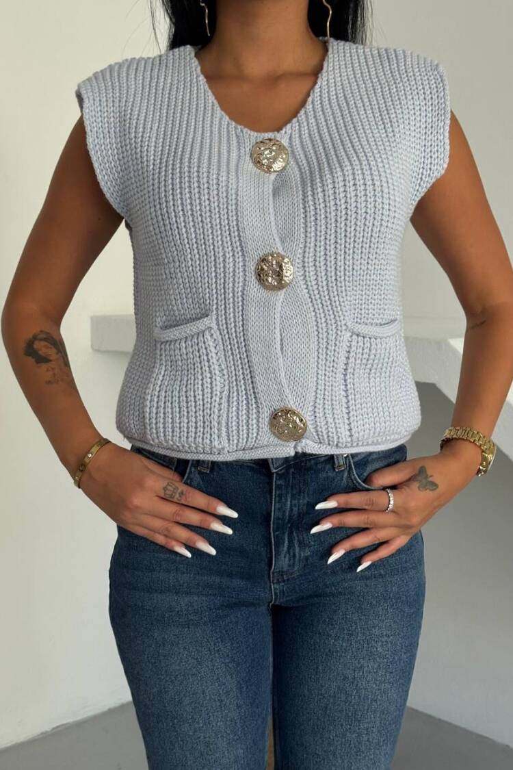 White Cardigan Slim Fit Crop V-Neck Sleeveless - Brand: My Jest Fashion - Women & Kids, Baby Clothes Wholesale - Globality Store