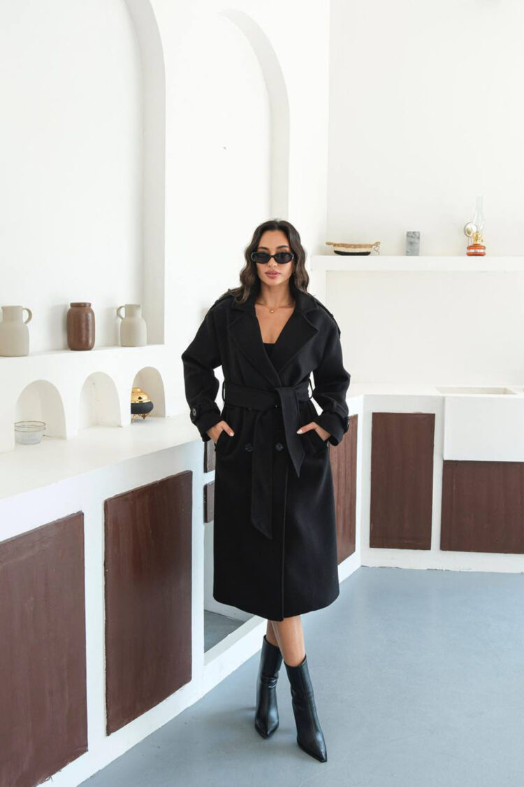 Elegant Double-Breasted Coat