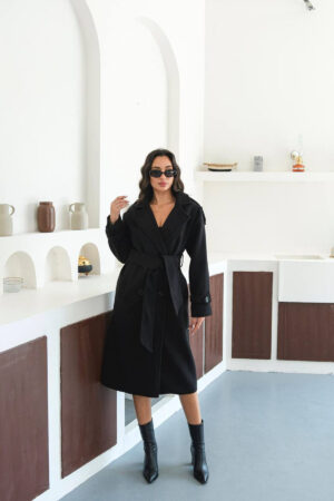 Elegant Double-Breasted Coat - Brand: Mode Roy - Women & Kids, Baby Clothes Wholesale - Globality Store