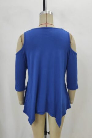 Blue Casual Sexy Blouse - Brand: Janes - Women & Kids, Baby Clothes Wholesale - Globality Store