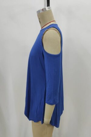 Blue Casual Sexy Blouse - Brand: Janes - Women & Kids, Baby Clothes Wholesale - Globality Store