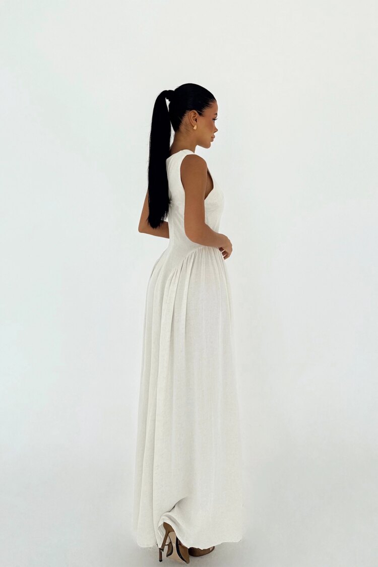 Cream Window Detail Dress