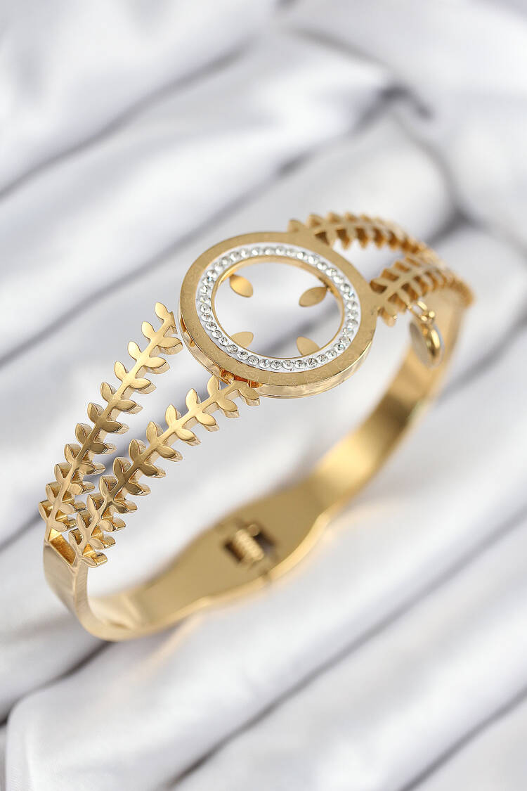 316l Steel Zircon Stone Quarter Pluggable Gold Color Clamp - Brand: Ebijuteri - Women & Kids, Baby Clothes Wholesale - Globality Store