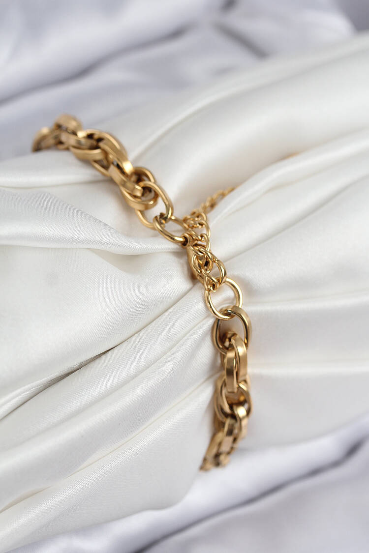 316l Steel Mesh Model Gold Color Women Bracelet