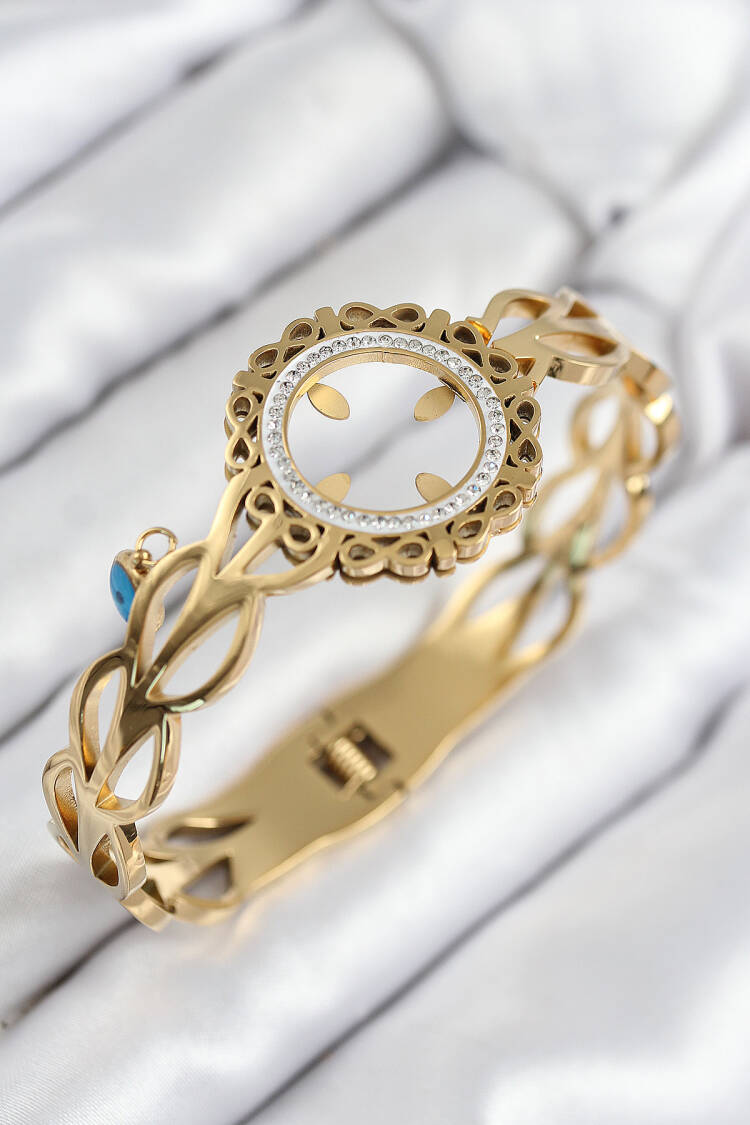 316l Steel Zircon Stone Quarter Pluggable Gold Color Clamp - Brand: Ebijuteri - Women & Kids, Baby Clothes Wholesale - Globality Store
