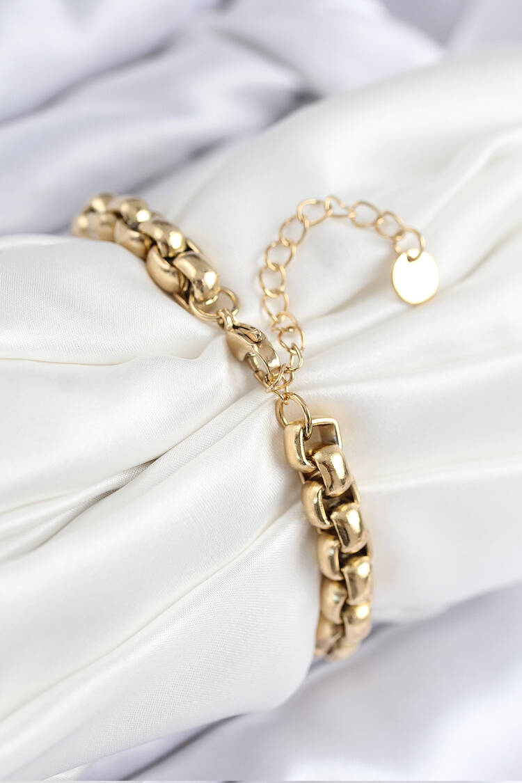 316l Steel Rope Chain Model Gold Color Women Bracelet