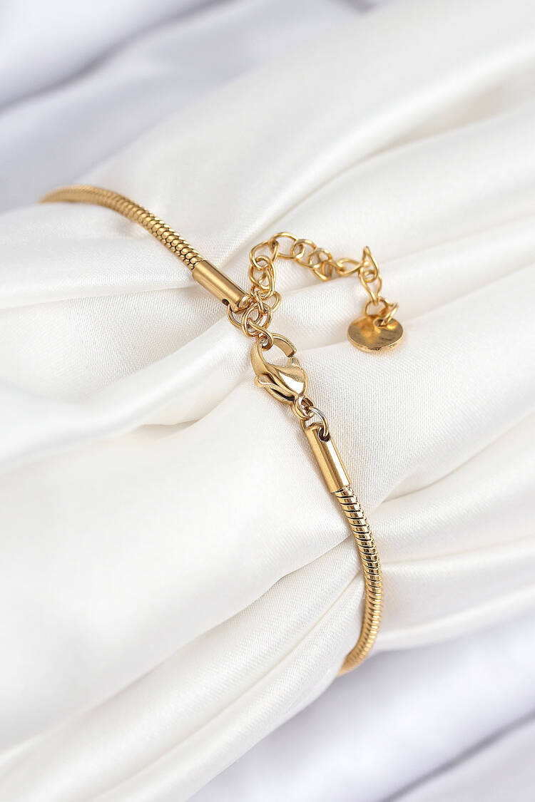 316l Steel Eye Charm Model Gold Color Women Bracelet