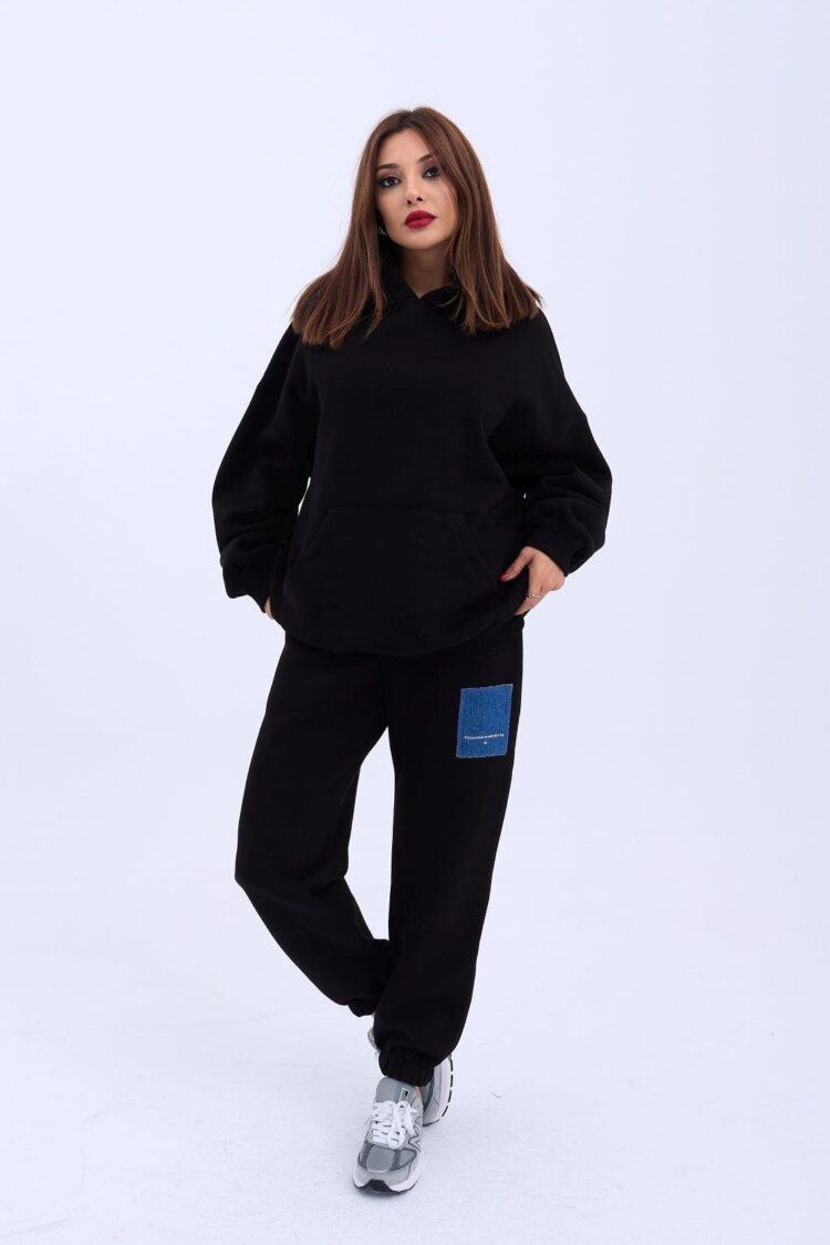 Black Tracksuit With Balloon Jogger Pants - Brand: Fame - Women & Kids, Baby Clothes Wholesale - Globality Store